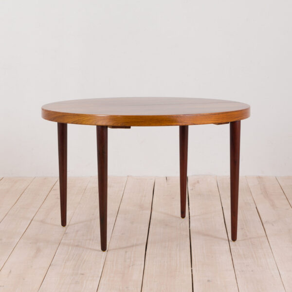 Kai Kristiansen rosewood round extension table