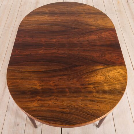 21011-Kai Kristiansen rosewood round extension table-5 Kai Kristiansen rosewood round extension table