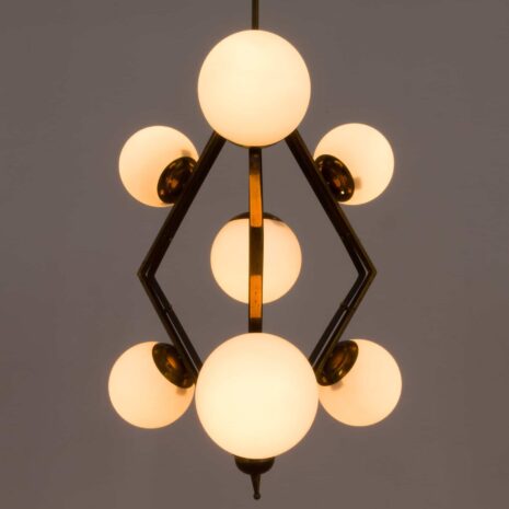 2206 Original Stilnovo lamp diamond shaped pendant chandelier-10 Original Stilnovo lamp diamond shaped pendant chandelier scaled