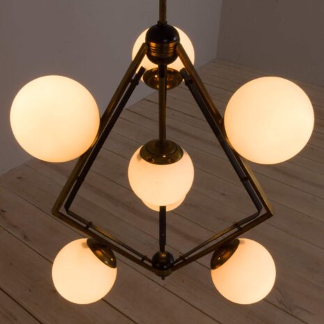 2206 Original Stilnovo lamp diamond shaped pendant chandelier-11 Original Stilnovo lamp diamond shaped pendant chandelier scaled