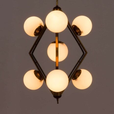 2206 Original Stilnovo lamp diamond shaped pendant chandelier-9 Original Stilnovo lamp diamond shaped pendant chandelier scaled