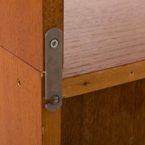 2207 Norwegian free standing wall unit in teak with straw sliding doors-21 Norwegian free standing wall unit in teak with straw sliding doors scaled