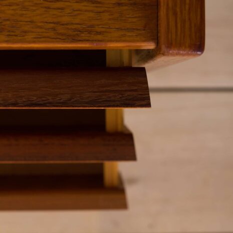 2216 norwegian teak wall unit with sideboard and bar cabinet-11 Norwegische Teakholz-Wandschrank mit Sideboard und Barschrank, maßstabsgetreu