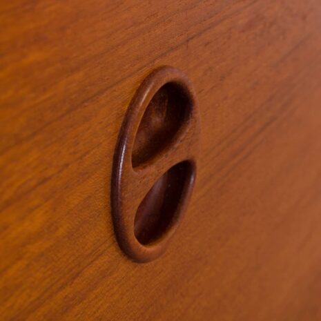 2216 norwegian teak wall unit with sideboard and bar cabinet-5 Norwegische Teakholz-Wandschrank mit Sideboard und Barschrank, maßstabsgetreu