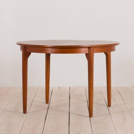 Danish round extension table in teak  scaled