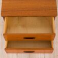 Set of  teak mid century nightstands with  drawers with sculptular handles Norway Para stolików nocnych z rzeźbionymi uchwytami tekowymi lata