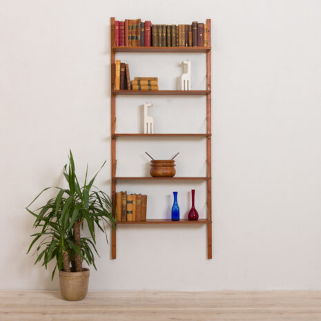 Danish shelving system in teak wall unit of  shelves s  scaled