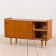 Scandinavian sideboard in teak with drawers and sliding doors Norway s Sideboard tekowy skandynawski komoda szuflad Norwegia lata scaled