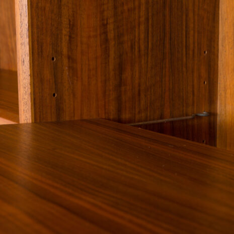 21033-Vintage wall shelf, shelving cabinet in teak, bookshelf, Denmark, 60s-7 Vintage wall shelf shelving cabinet in teak bookshelf Denmark s scaled