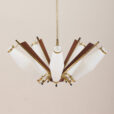 Mid century pendant chandelier in Art Deco Stilux Stilnovo style Denmark s  scaled