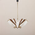 Mid century pendant chandelier in Art Deco Stilux Stilnovo style Denmark s  scaled