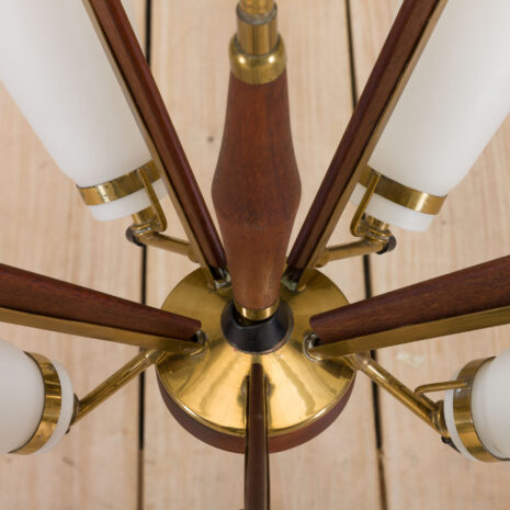 21038-Mid century pendant chandelier in Art Deco Stilux Stilnovo style, Denmark, 1950s-17 Mid century pendant chandelier in Art Deco Stilux Stilnovo style Denmark s scaled