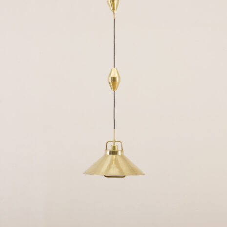 Lyfa brass adjustable height pendant lamp  scaled