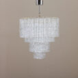 tiers Italian chandelier with  handblown murano shades  scaled