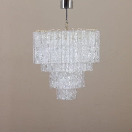 tiers Italian chandelier with  handblown murano shades  scaled