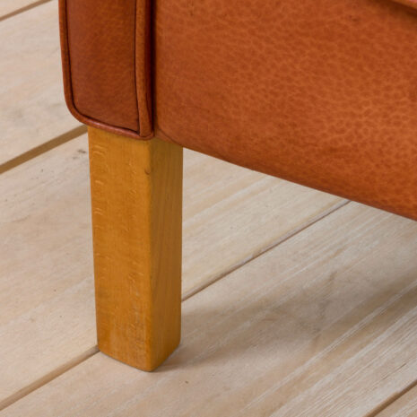 2137 S-Mogensen style 3 seater sofa in reddish leather z plamami -11 S Mogensen style seater sofa in reddish leather z plamami scaled