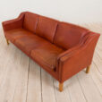 S Mogensen style  seater sofa in reddish leather z plamami  scaled