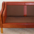 S Mogensen style  seater sofa in reddish leather z plamami  scaled