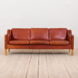 S Mogensen style  seater sofa in reddish leather z plamami  scaled