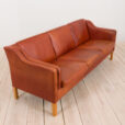 S Mogensen style  seater sofa in reddish leather z plamami  scaled