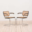 Set of  Cesca chairs with armrests by Gavina  scaled