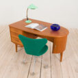 organic shape teak desk free standing  scaled