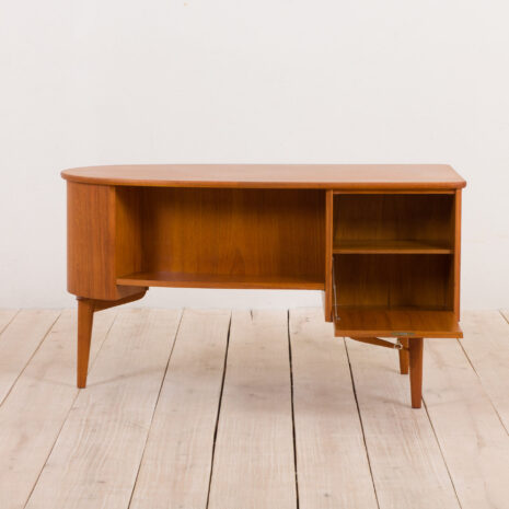 21032 - organic shape teak desk free standing-10 organic shape teak desk free standing scaled