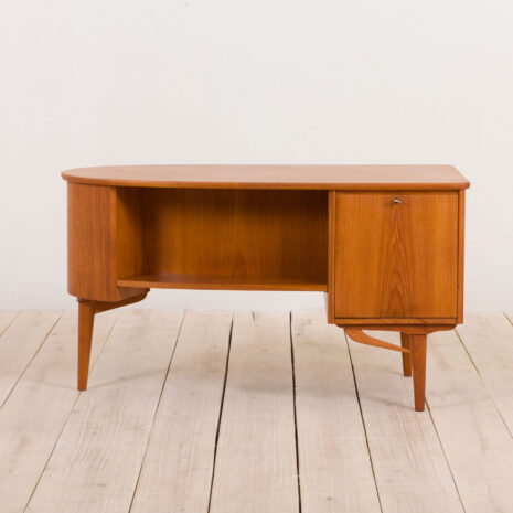 21032 - organic shape teak desk free standing-11 organic shape teak desk free standing scaled