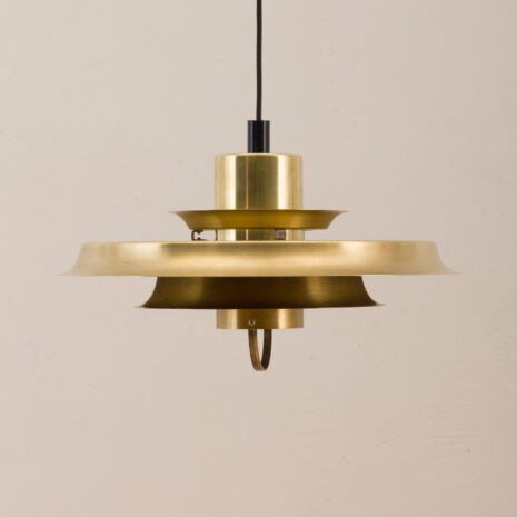 21036-Duńska mosiężna lampa wisząca-1 Danish brass pendant lamp scaled