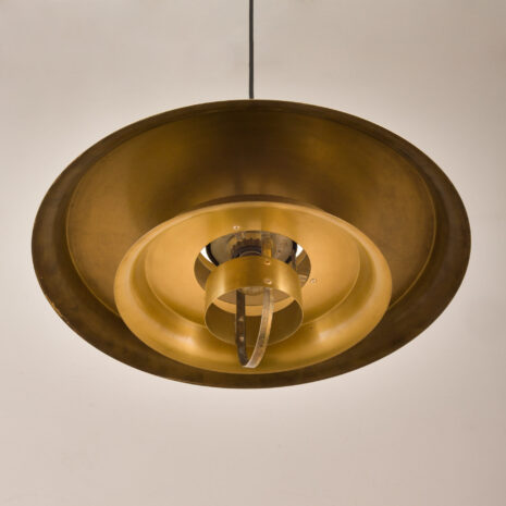 21036-Duńska mosiężna lampa wisząca-7 Danish brass pendant lamp scaled