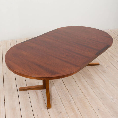 21044 Large round extension dining table by John Mortensen for Heltborg Rosewood, Denmark, 60s-10 Large round extension dining table by John Mortensen for Heltborg Rosewood Denmark s scaled