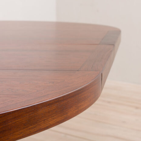 21044 Large round extension dining table by John Mortensen for Heltborg Rosewood, Denmark, 60s-11 Large round extension dining table by John Mortensen for Heltborg Rosewood Denmark s scaled