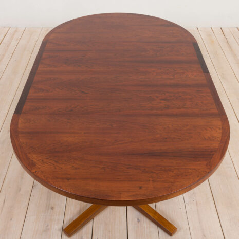 21044 Large round extension dining table by John Mortensen for Heltborg Rosewood, Denmark, 60s-12 Large round extension dining table by John Mortensen for Heltborg Rosewood Denmark s scaled