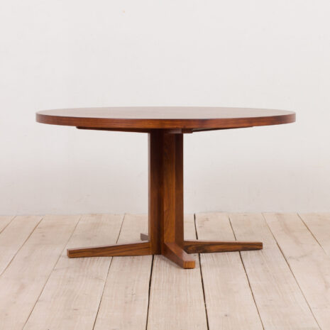 21044 Large round extension dining table by John Mortensen for Heltborg Rosewood, Denmark, 60s-3 Large round extension dining table by John Mortensen for Heltborg Rosewood Denmark s scaled