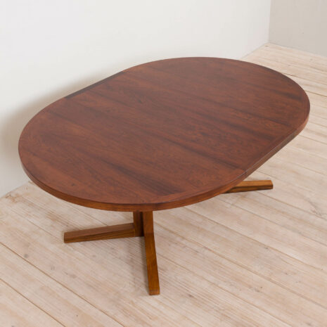 21044 Large round extension dining table by John Mortensen for Heltborg Rosewood, Denmark, 60s-8 Large round extension dining table by John Mortensen for Heltborg Rosewood Denmark s scaled