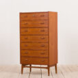 Tall Danish dresser with  drawers teak highboy s  scaled