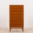 Tall Danish dresser with  drawers teak highboy s  scaled