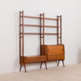 teak free standing  bay wall unit Norwegian shelving system from s  scaled