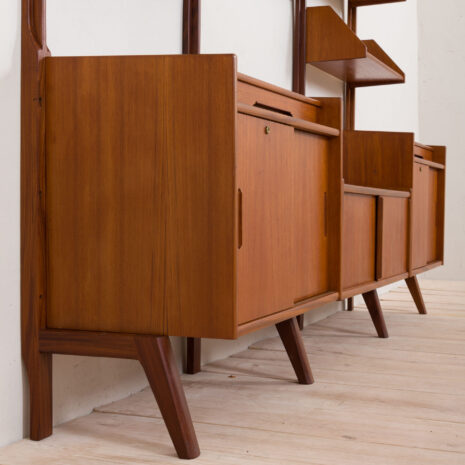 21066-3 bay wall unit shelving system with 4 cabinets and 6 shelves-15 bay wall unit shelving system with cabinets and shelves scaled