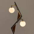 Italian geometric floor lamp attr