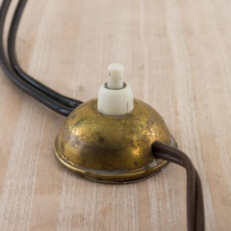 21087 Italian geometric floor lamp attr. to Stilnovo with 2 white glass shades-8 Italian geometric floor lamp attr