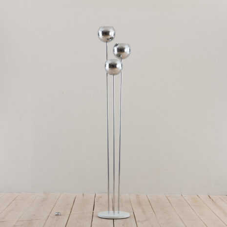 Italian chrome floor lamp by Geofredo Reggiani  scaled