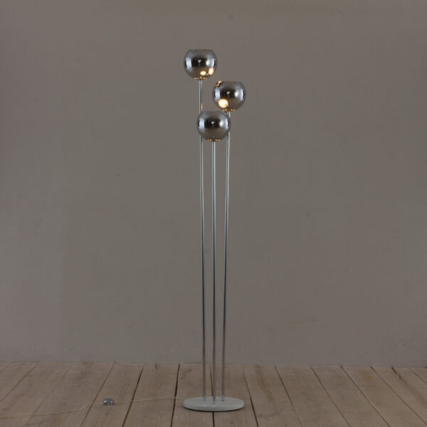 Italian chrome floor lamp by Geofredo Reggiani  scaled