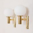 Pair of Gaetano Sciolari brass wall sconces modern vintage wall lamps Italy s  scaled