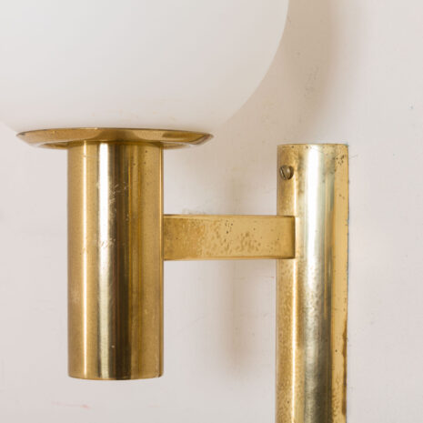 21097 Pair of Gaetano Sciolari brass wall sconces, modern vintage wall lamps, Italy 1960s-4 Pair of Gaetano Sciolari brass wall sconces modern vintage wall lamps Italy s scaled