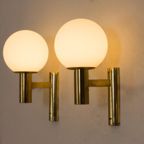 21097 Pair of Gaetano Sciolari brass wall sconces, modern vintage wall lamps, Italy 1960s-7 Pair of Gaetano Sciolari brass wall sconces modern vintage wall lamps Italy s scaled