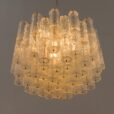 Venini chandelier with Murano frosted glass shades  scaled