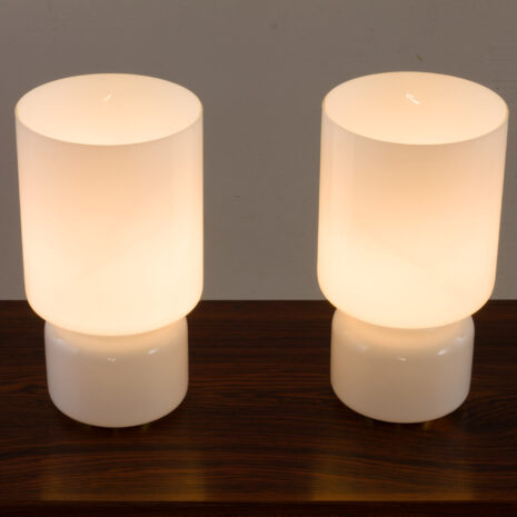 21102 Pair of Murano glass table lamps on brass base-8 Pair of Murano glass table lamps on brass base scaled