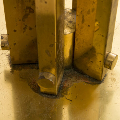 21111 Porte-manteau italien vintage en laiton-10 Vintage Italian coat rack in brass scaled