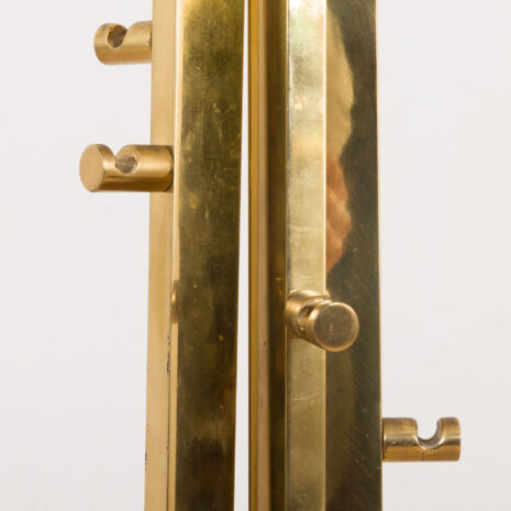 21111 Porte-manteau italien vintage en laiton-3 Vintage Italian coat rack in brass scaled